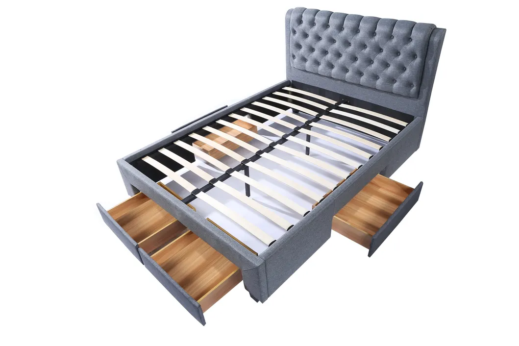 Cama estofada detalhe 2