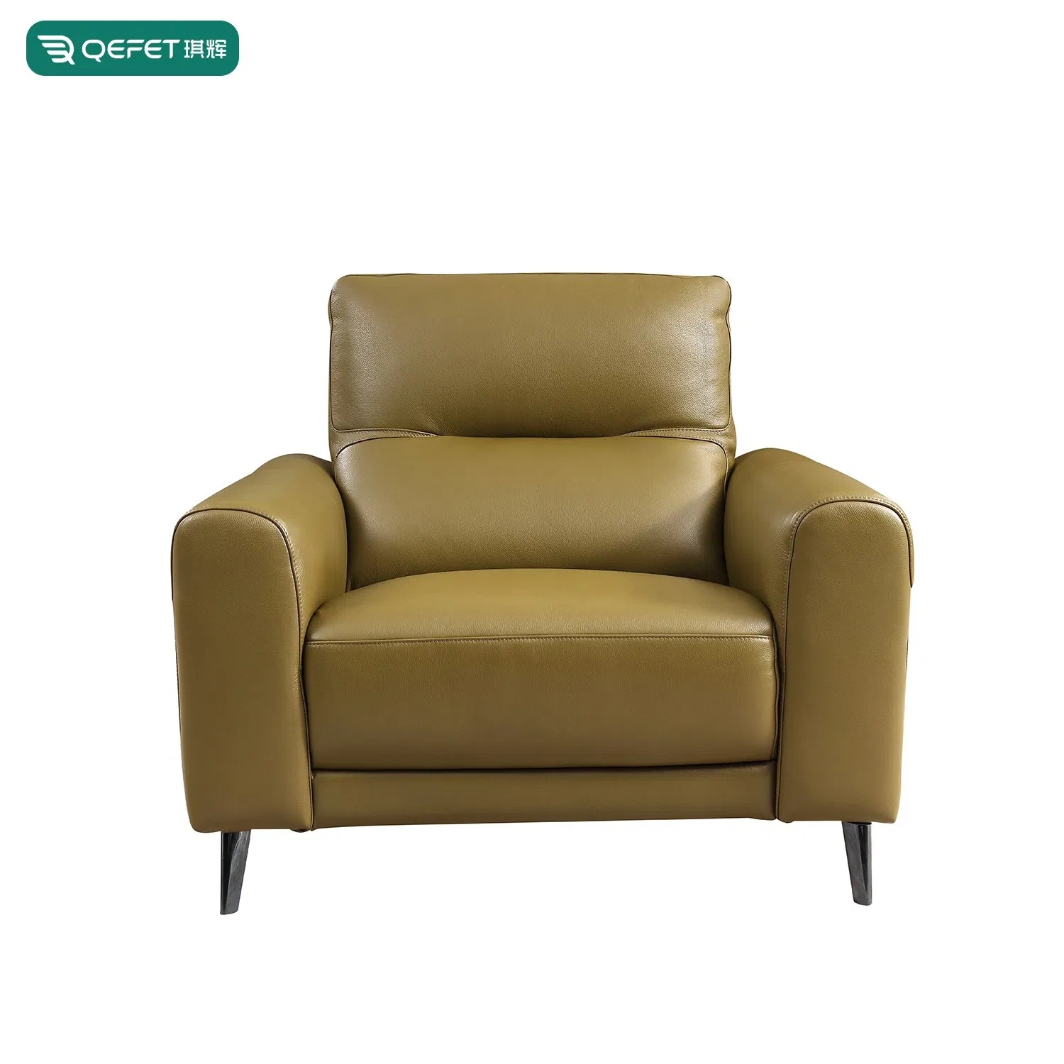 Reclinável de Couro Italiano Premium para Design de Sala de Estar Elegante