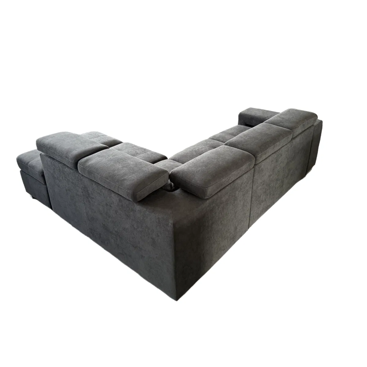 Sofá-cama de tecido para sala de estar, ajustável e totalmente montado, personalizado