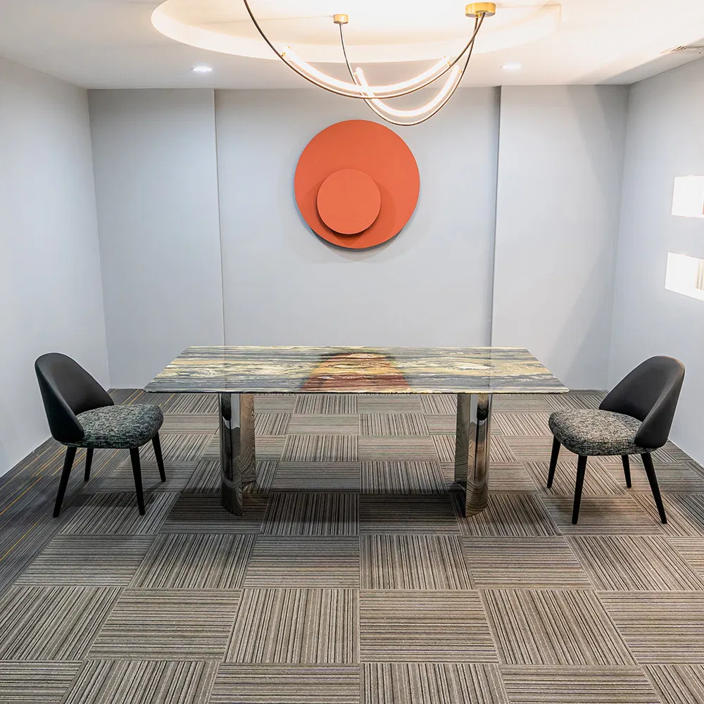 Mesa de Jantar Extensível de Pedra Ardósia para Artista Moderno, Conjunto de Mesa e Cadeiras para Sala de Jantar que Economiza Espaço