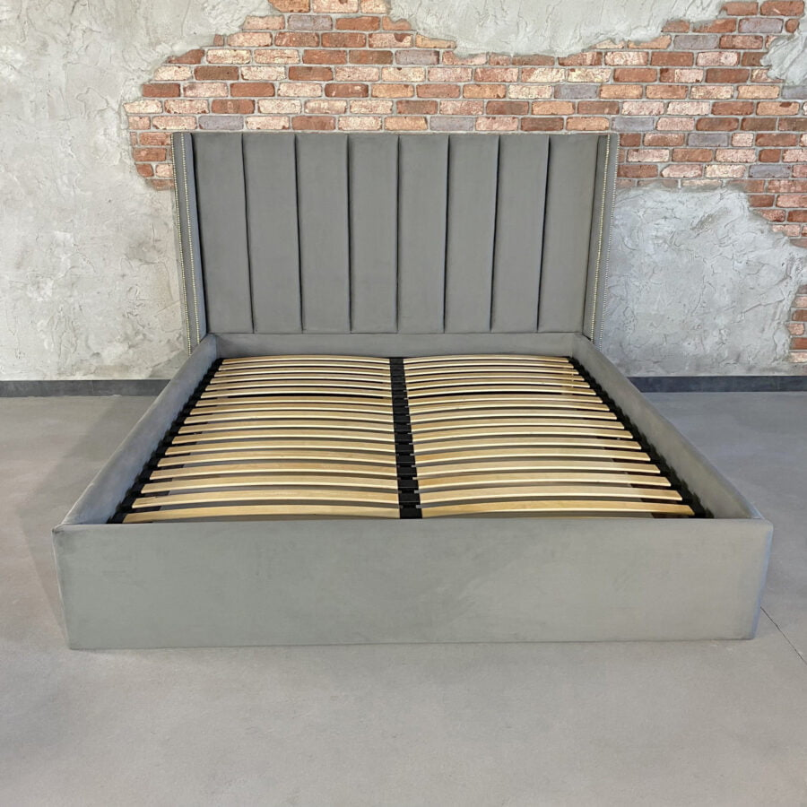 2025 Novo Design Mobiliário de Quarto que Economiza Espaço Cama Queen Size Moderna Estofada em Tecido Cama Dupla Queen King Size Cama com Armazenamento para Sofá na Polônia