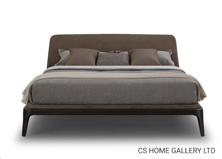 Conjunto de Móveis de Quarto de Hotel Moderno Cama Plataforma Estofada em Linho Tamanho King