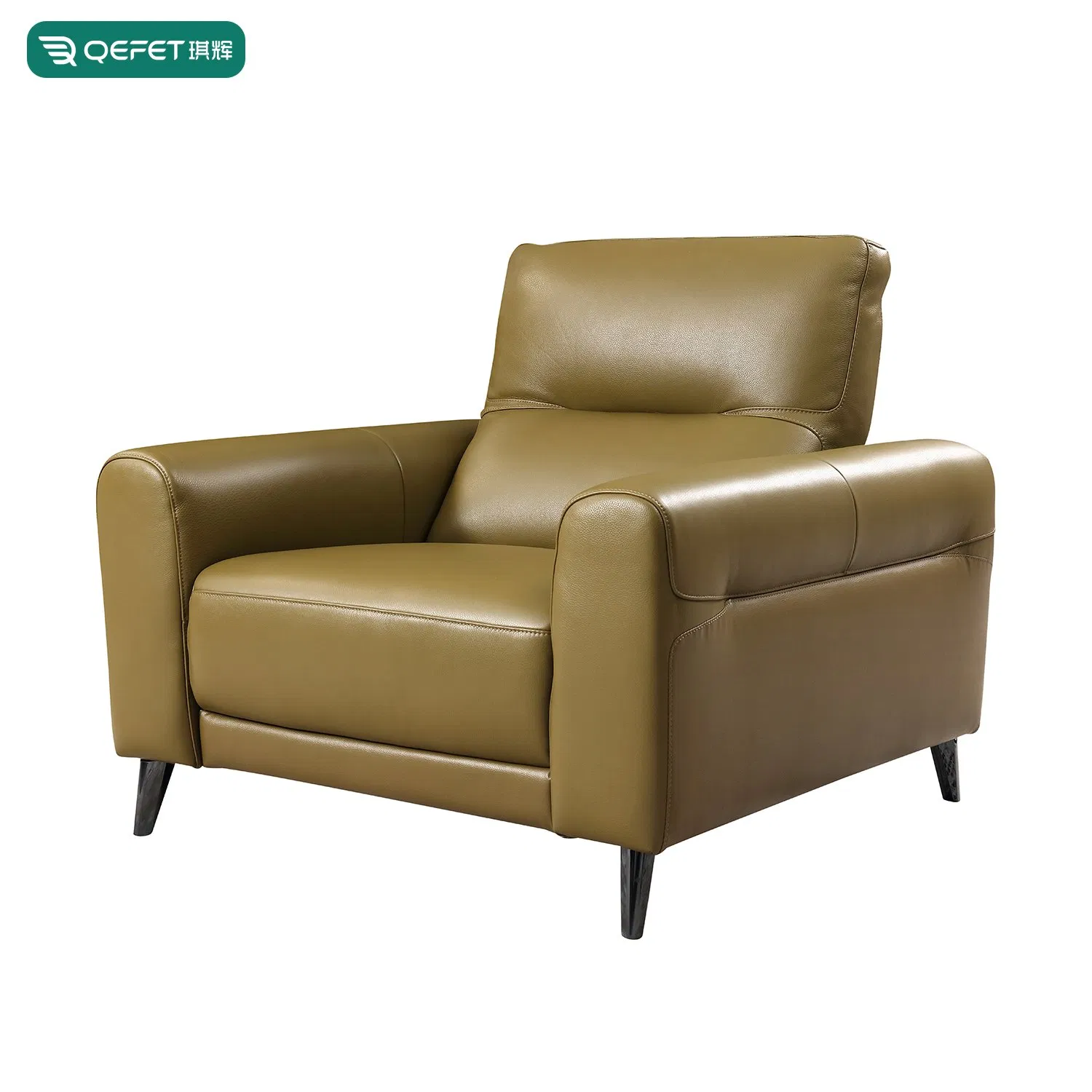 Poltrona Recliner de Couro Marrom Estilosa para Espaços de Estar Aconchegantes