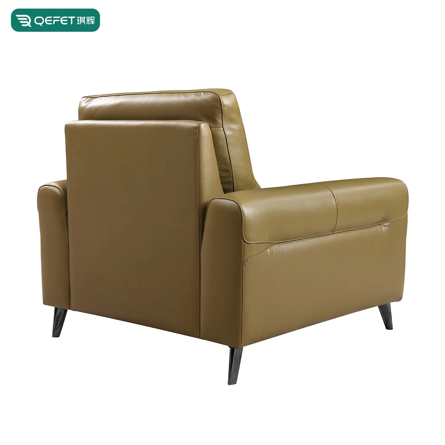 Reclinável de Couro Italiano Premium para Design de Sala de Estar Elegante