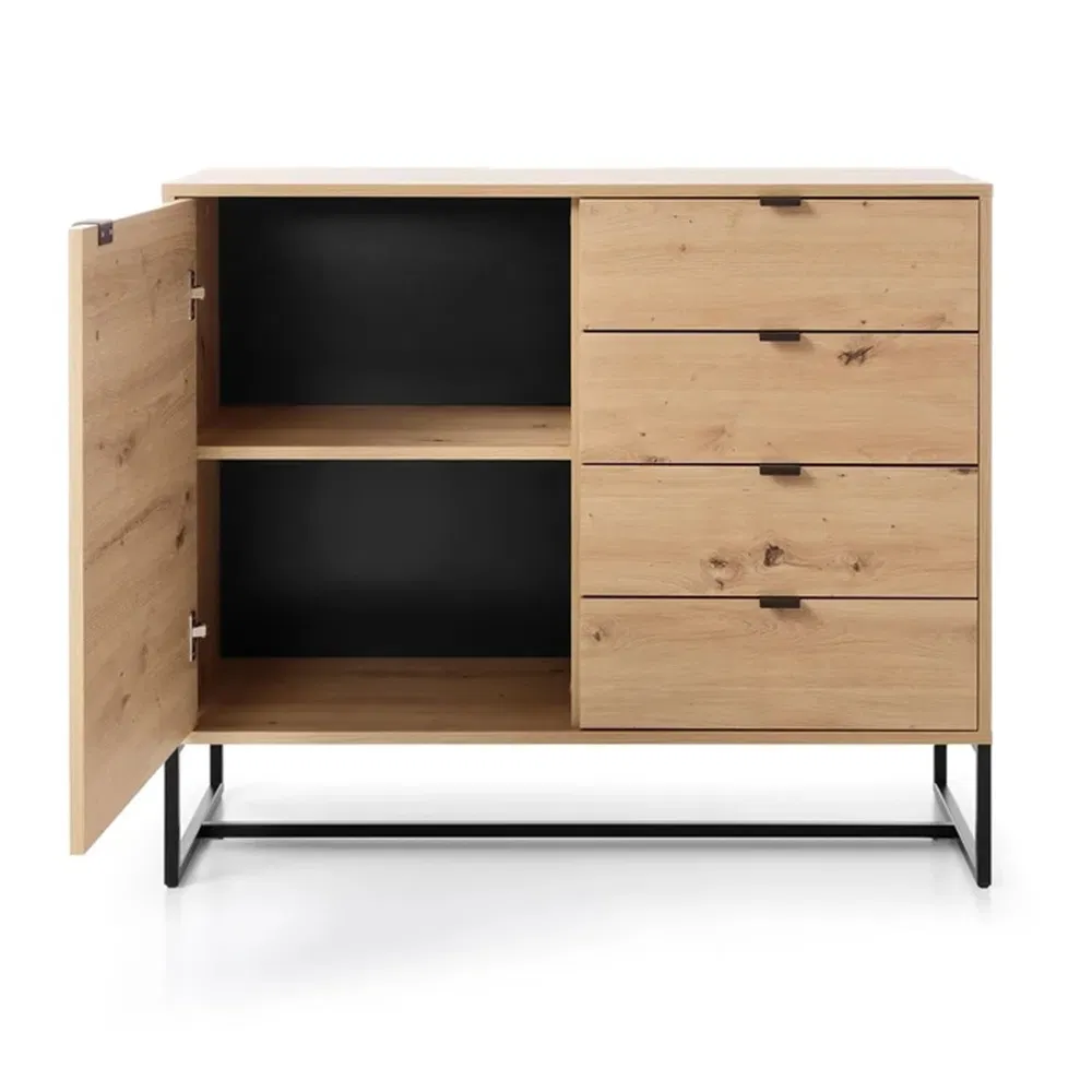 Buffet lateral vintage de madeira com design novo personalizado ODM para sala de estar