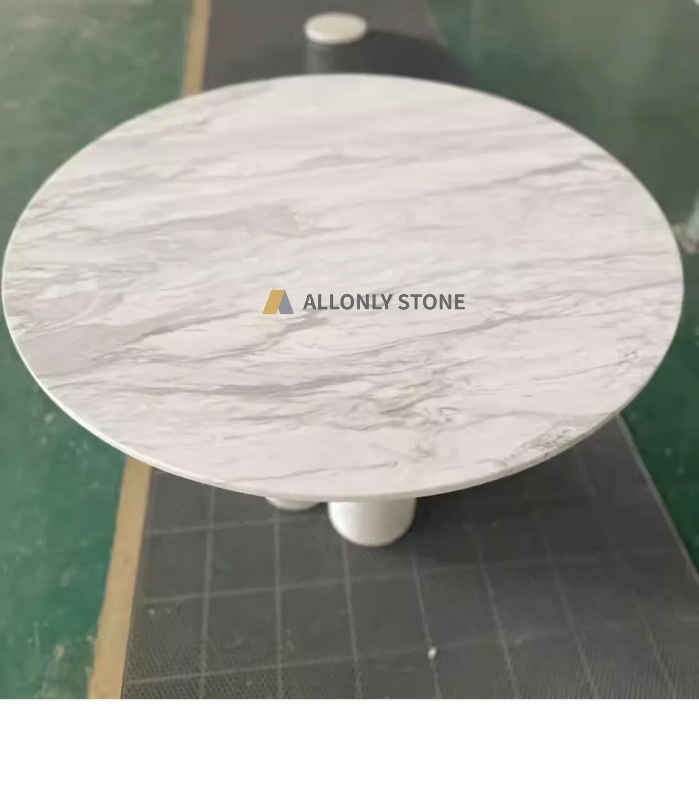 Mesa de Jantar Redonda Moderna de Luxo Móveis para Sala de Jantar Mesa com Topo de Mármore