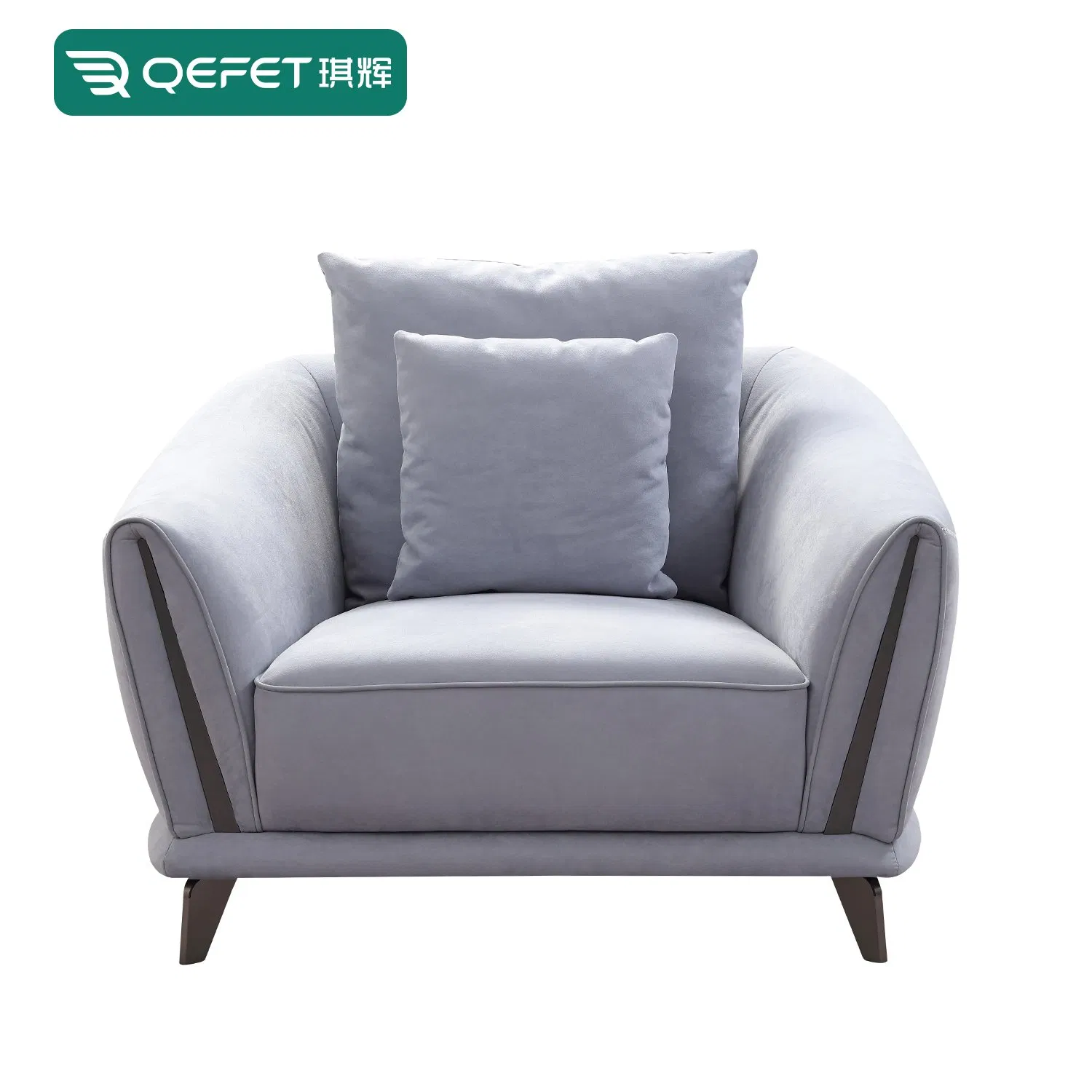 Poltrona de Tecido Contemporânea Chic para Espaços de Vida Elegantes