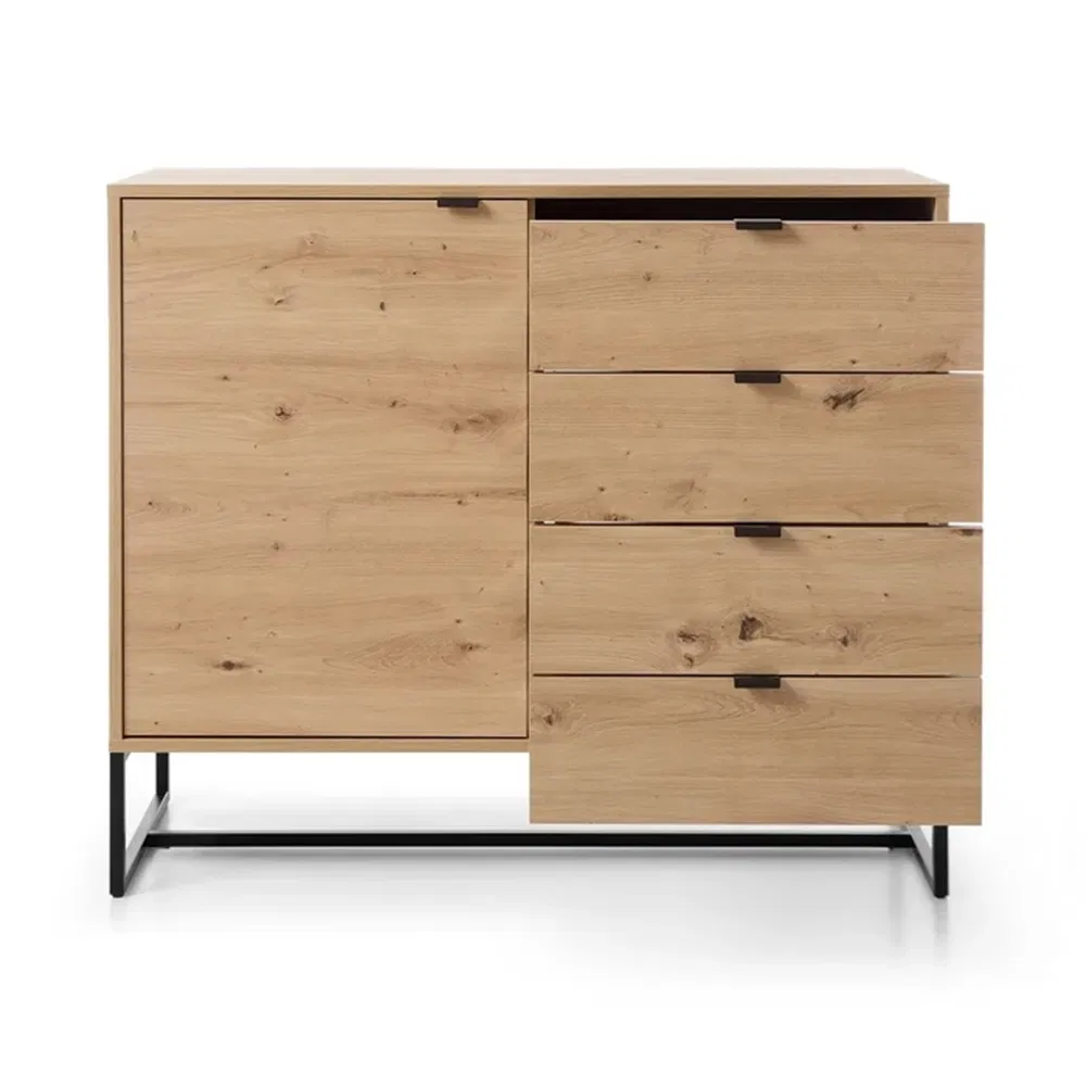 Buffet lateral vintage de madeira com design novo personalizado ODM para sala de estar