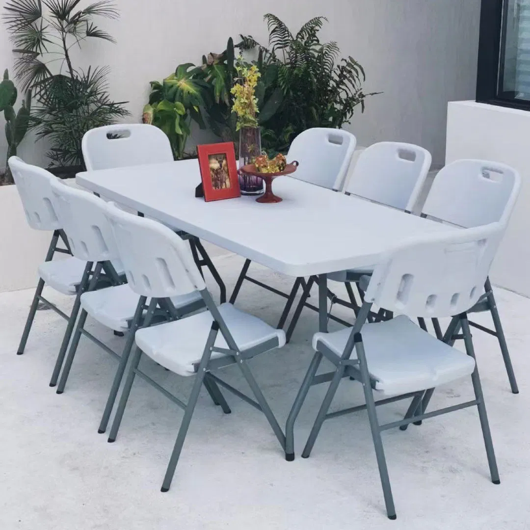 Mesas e Cadeiras de Jantar Redondas e Dobráveis Acessíveis para Eventos