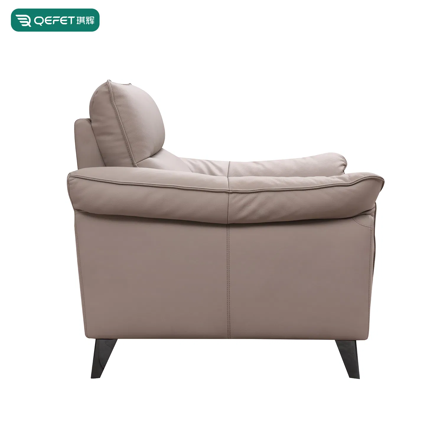 Poltrona Recliner de Couro Cinza Moderno para Conforto Máximo