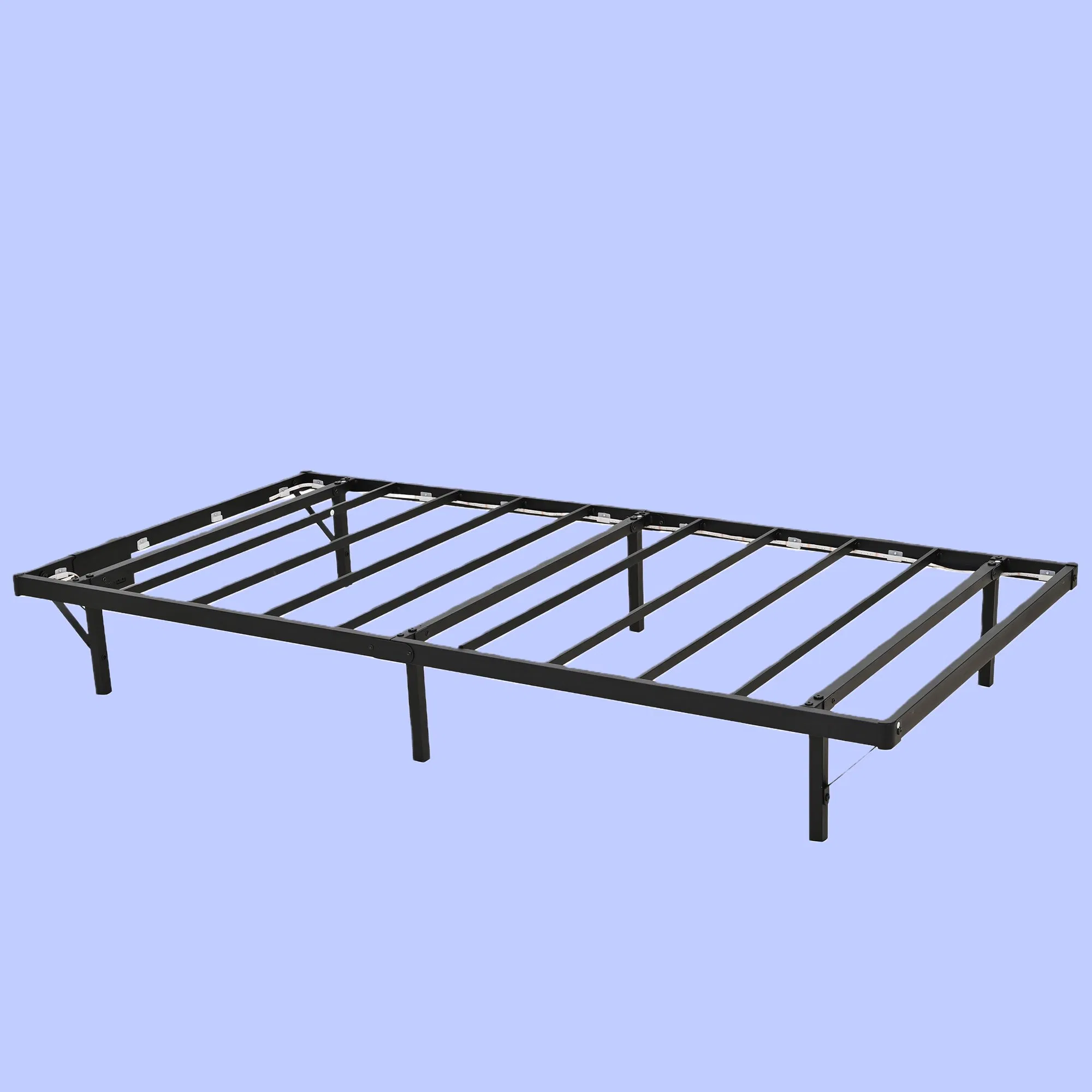 Estrutura de Cama de Ferro Única Feita na China, Resistente, Cama de Metal de Alta Resistência para Quarto e Dormitório