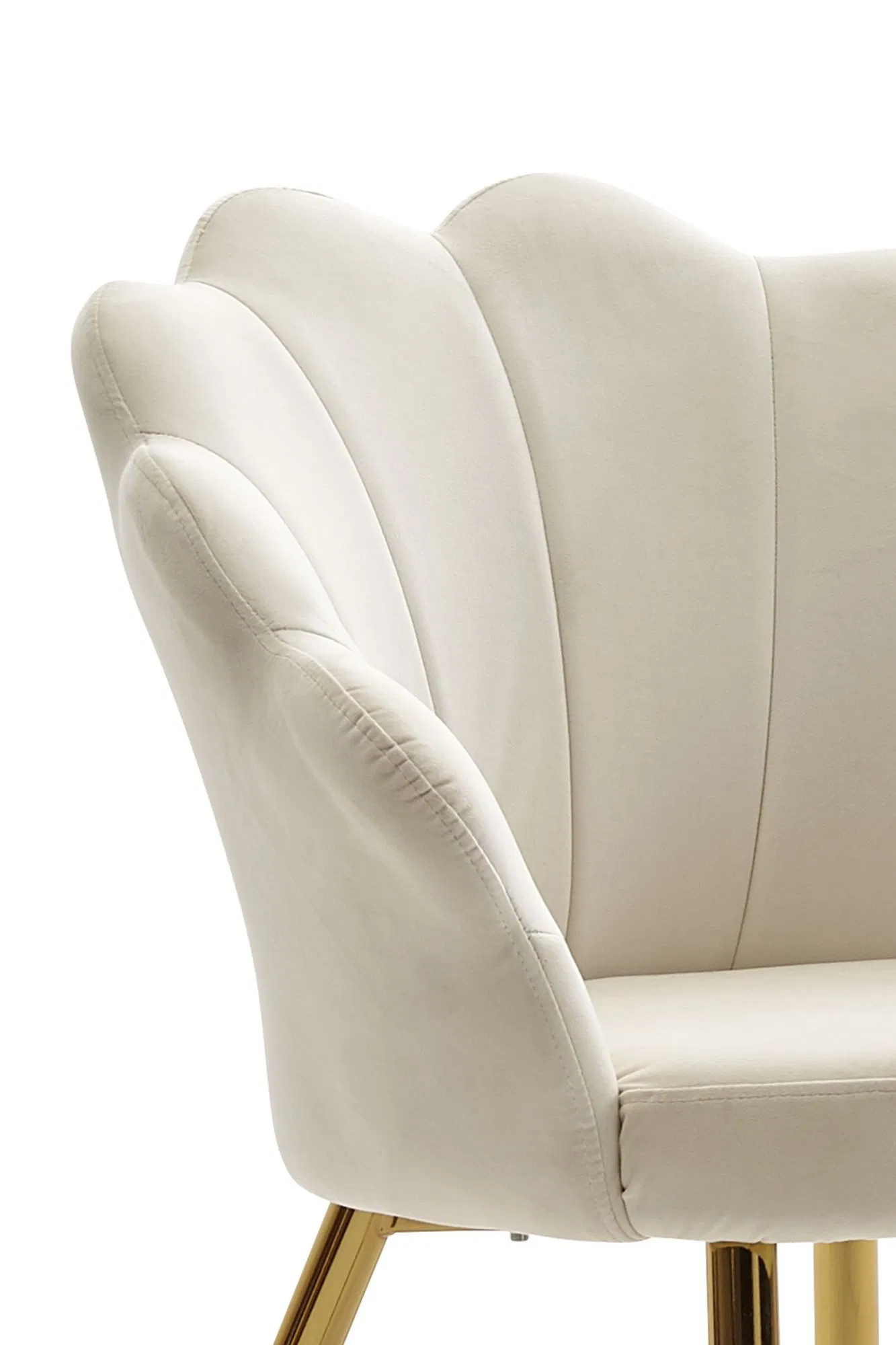 Cadeira de Jantar de Luxo Estofada em Veludo com Costas Macias da Twolf Furniture para Hotel