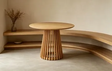 Mesa de Jantar Redonda Madeira 1
