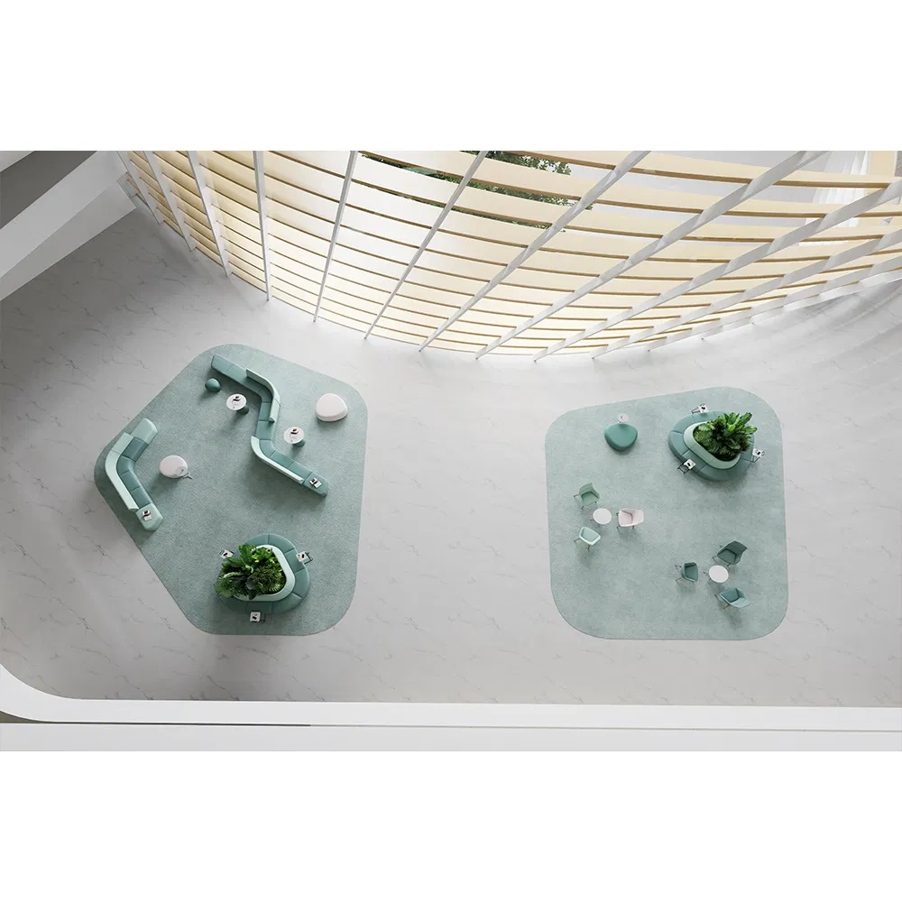 Conjunto de Sofás Modulares Reclináveis de Design Moderno para Uso em Escritórios e Hotéis