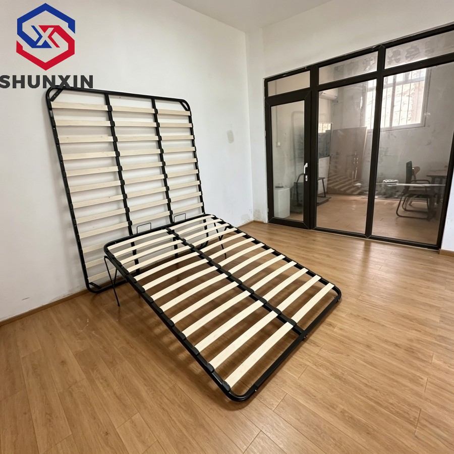 Cama de Plataforma Estofada com Armazenamento Grande e Levantamento Hidráulico