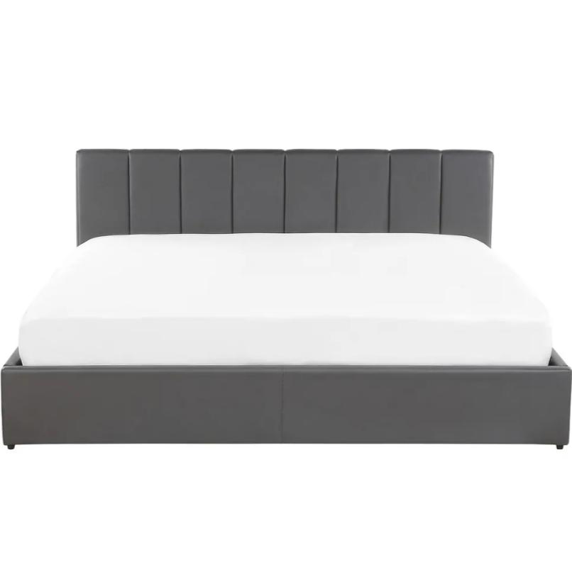 Cama estofada personalizável que economiza espaço com estrutura de armazenamento e suporte elevável