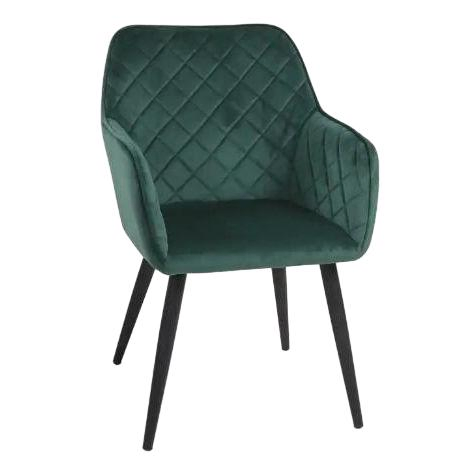 Fornecimento Direto de Fábrica Mobiliário Moderno Macio Estofado para Casa com Pernas de Metal Lounge Jantar Chair(ZG23-031)