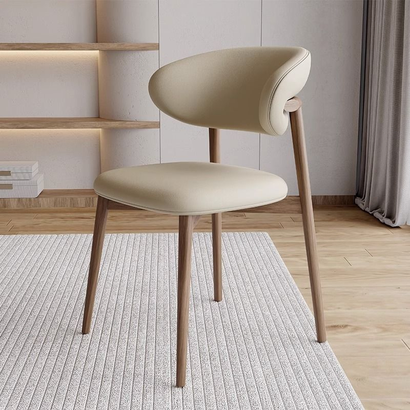 Cadeira de Jantar de Design Moderno Nórdico Estofada em Tecido para Restaurantes, Hotéis, Apartamentos, Uso em Bar em Casa e Cozinha