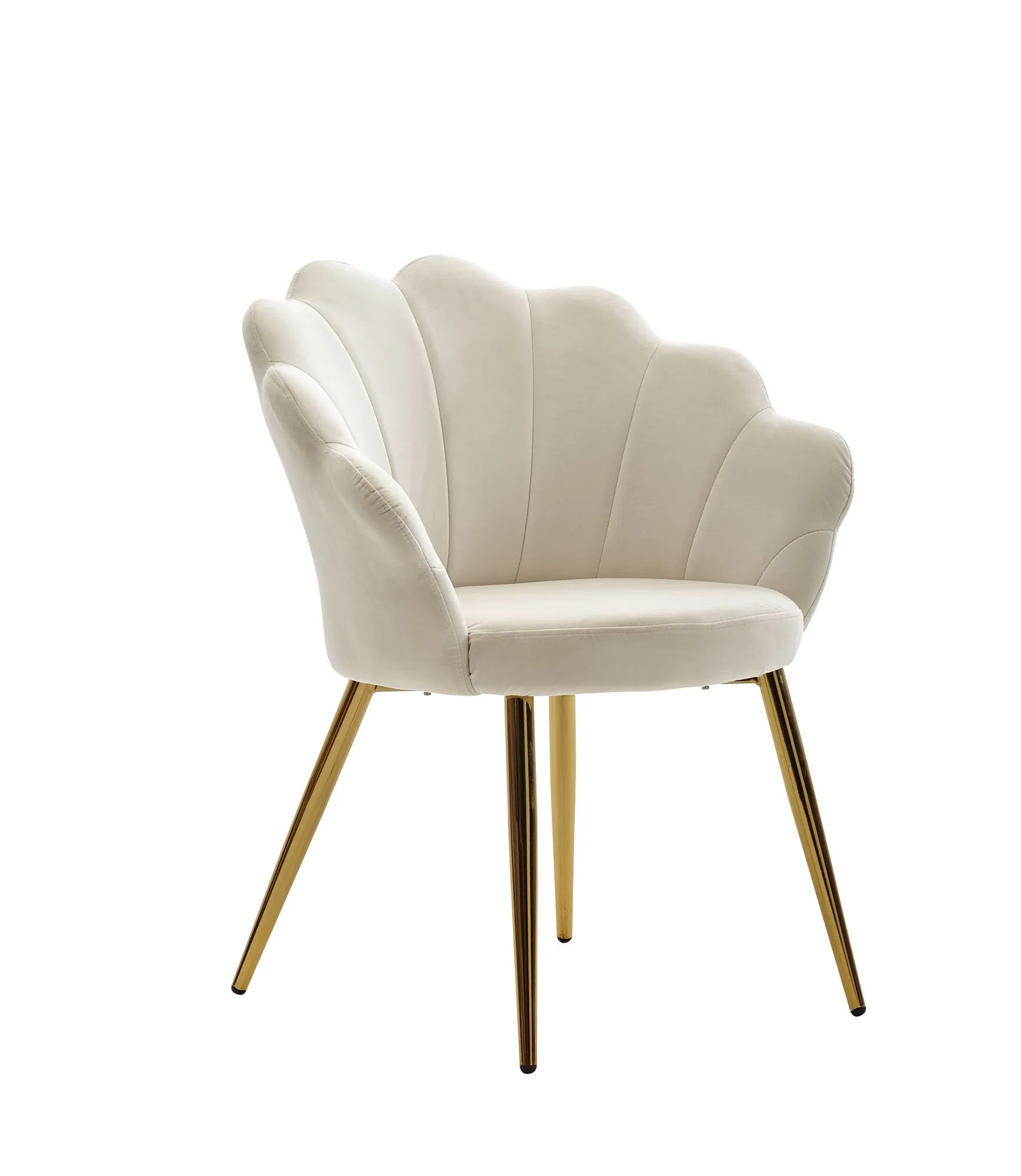Cadeira de Jantar de Luxo Estofada em Veludo com Costas Macias da Twolf Furniture para Hotel