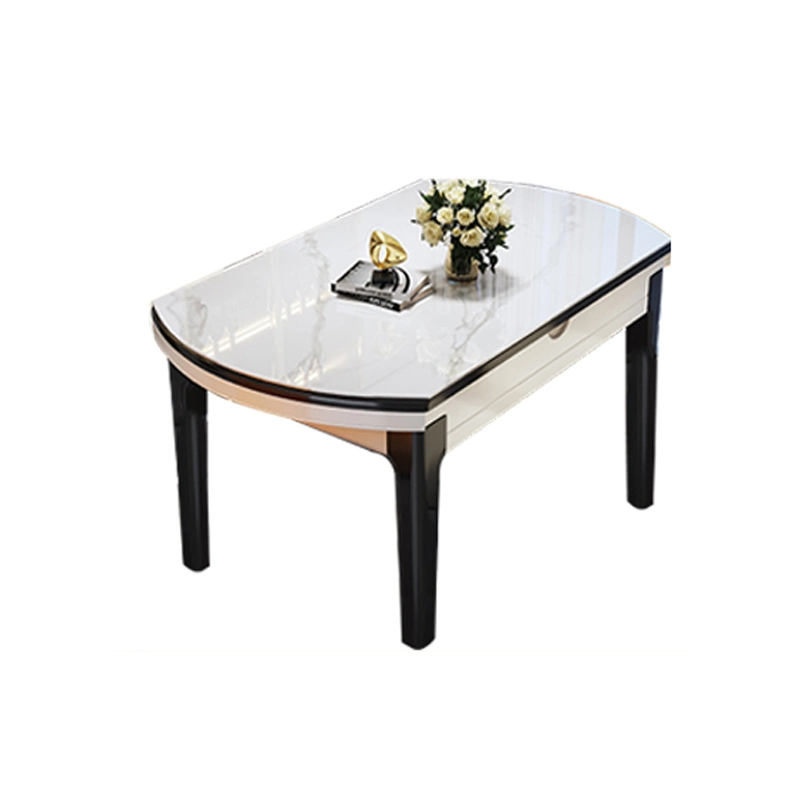 Conjunto de Mesa de Jantar de Móveis Modernos para Casa 6 Lugares Mesa de Jantar Redonda