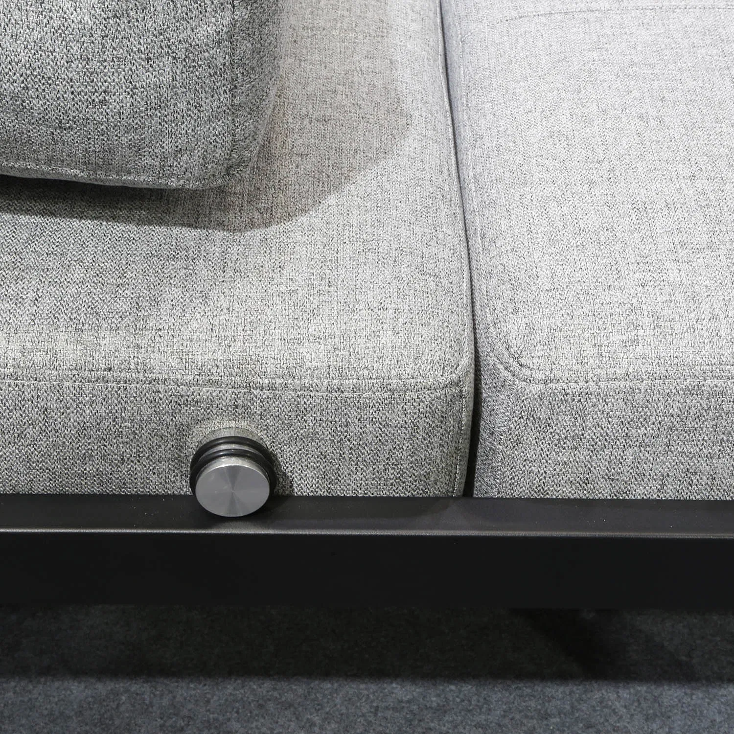 Sofá-cama dobrável multifuncional com otoman ajustável, encosto reclinável e chaise longue