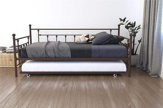 Estrutura de Cama Plataforma de Metal Moderna com Cabeceira, Sem Ruído