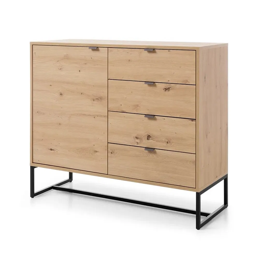 Buffet lateral vintage de madeira com design novo personalizado ODM para sala de estar