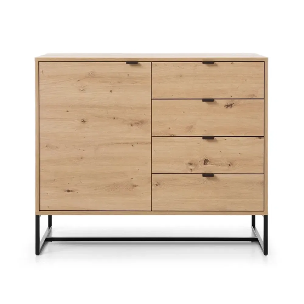 Buffet lateral vintage de madeira com design novo personalizado ODM para sala de estar