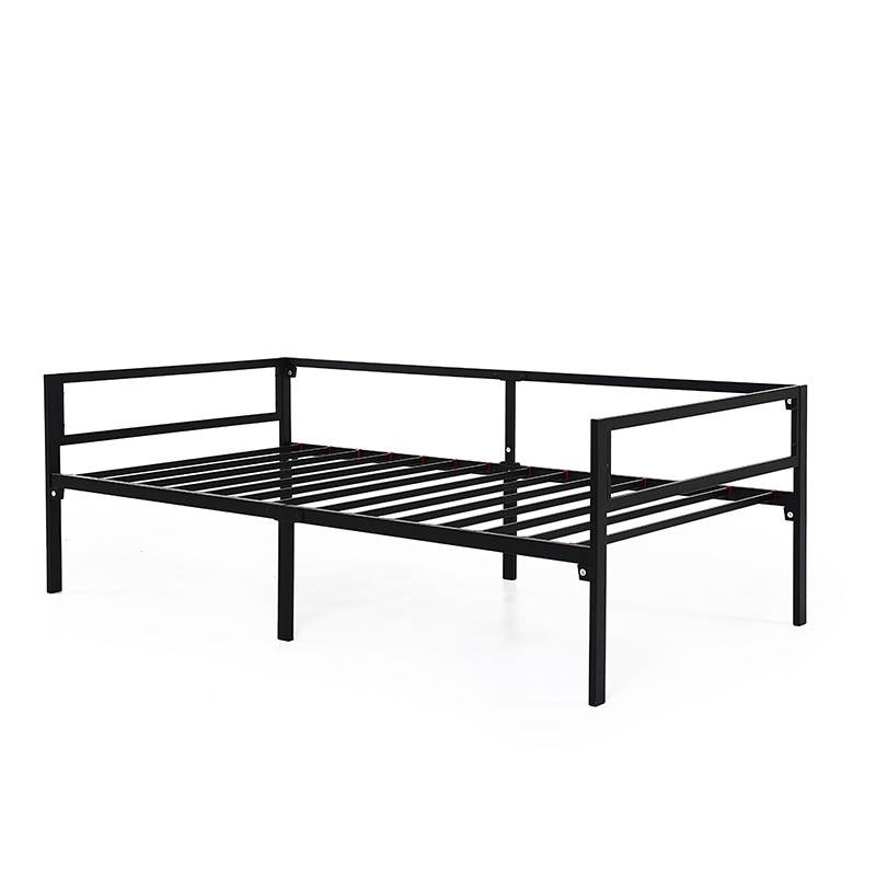 Cama dia com cama auxiliar Móveis de quarto Cama plataforma Cama de metal ferro