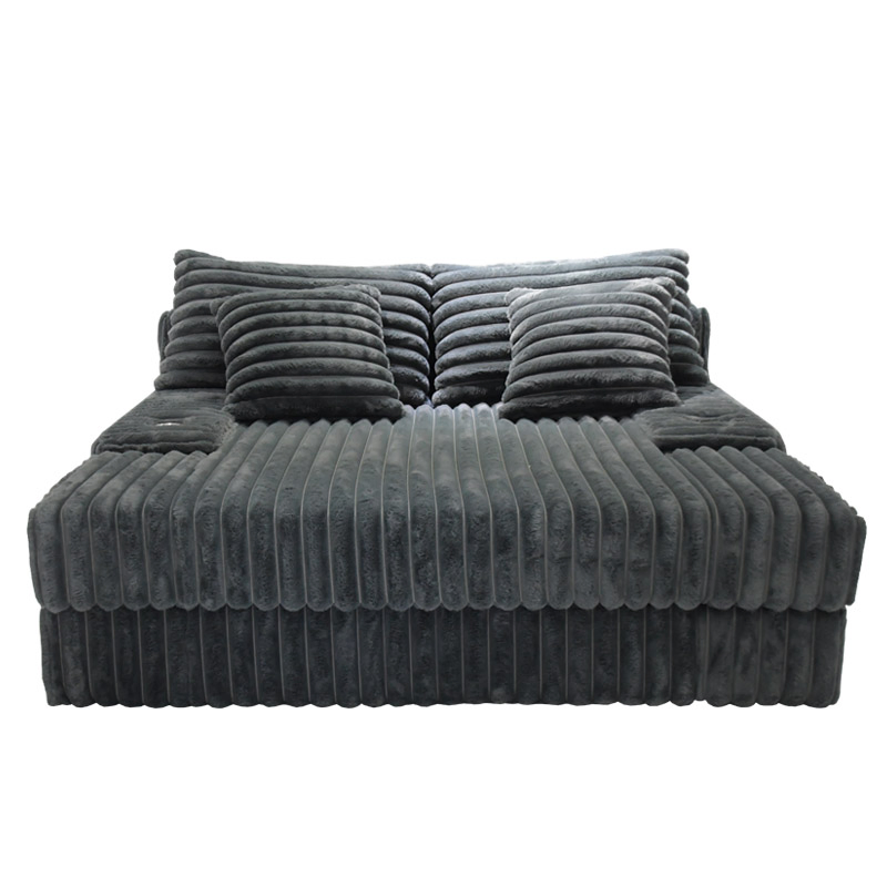 Conjunto de Sofá-Cama Comprimido de Veludo de Alta Qualidade para Sala de Estar Moderna