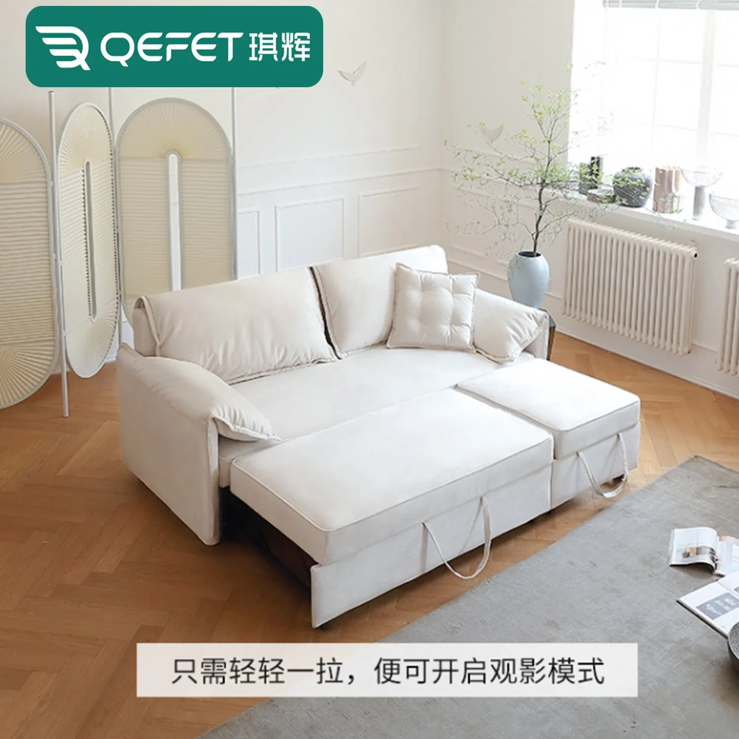 Fábrica de móveis Foshan Atacado Sofá dobra Cama de um Pull Extendable Sofá-cama para a sala de estar - sofá-cama para o sofá-cama