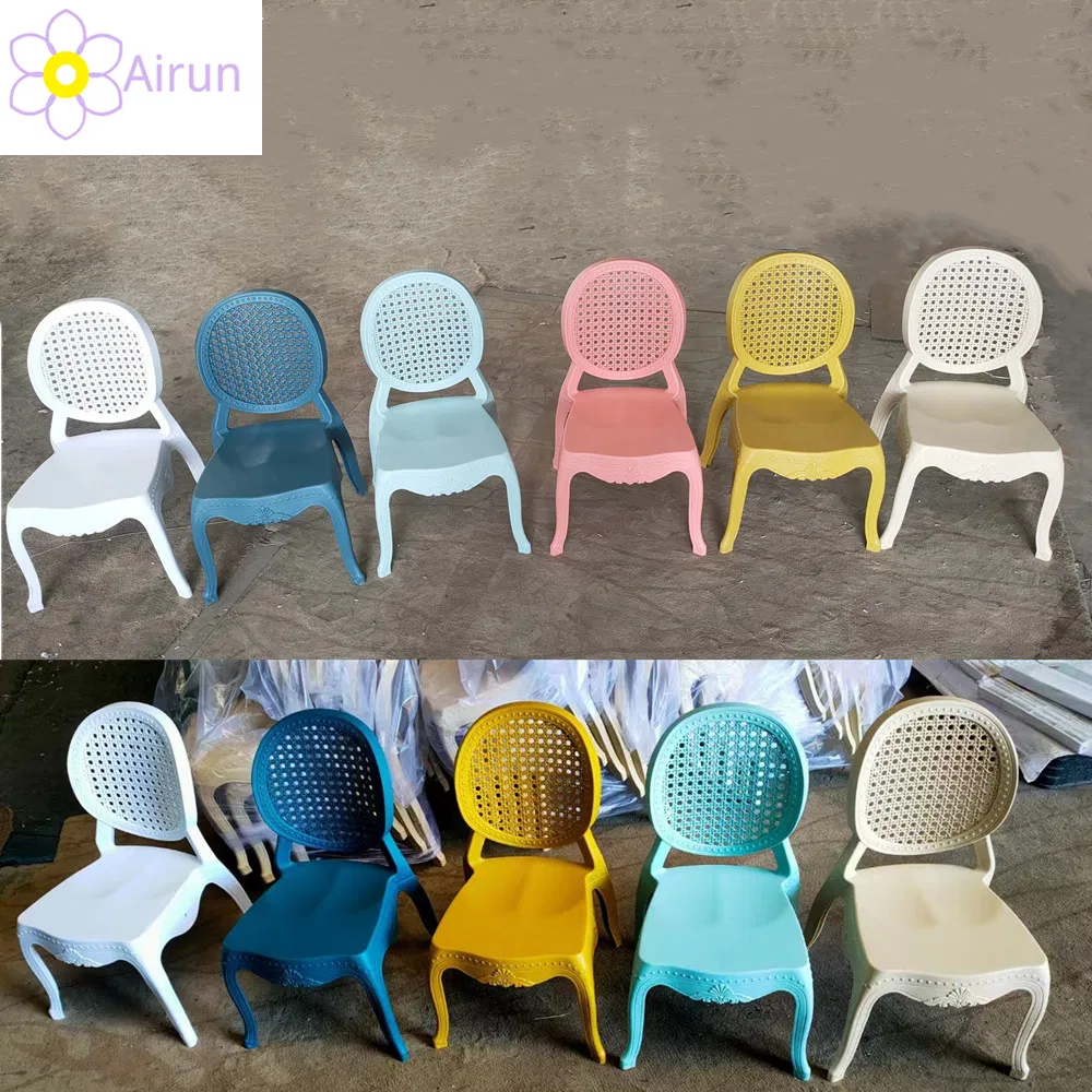 Novo Design Estilo Europeu Cadeira de Plástico Branca Sem Braços para Hotel Preço Acessível Cadeira de Jantar Empilhável para Exterior
