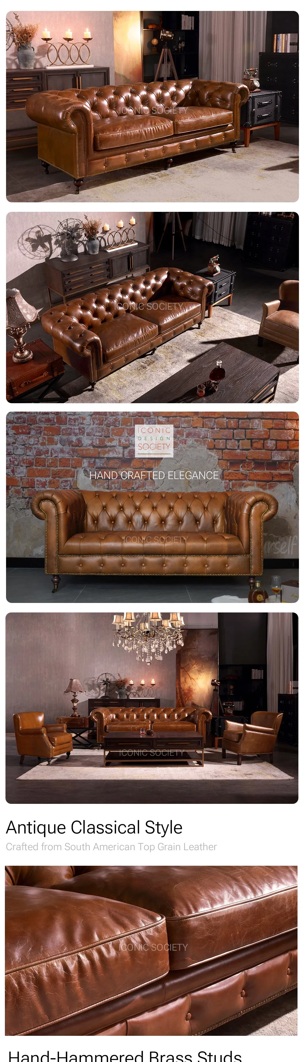 Luxury Chesterfield Sofa Detail