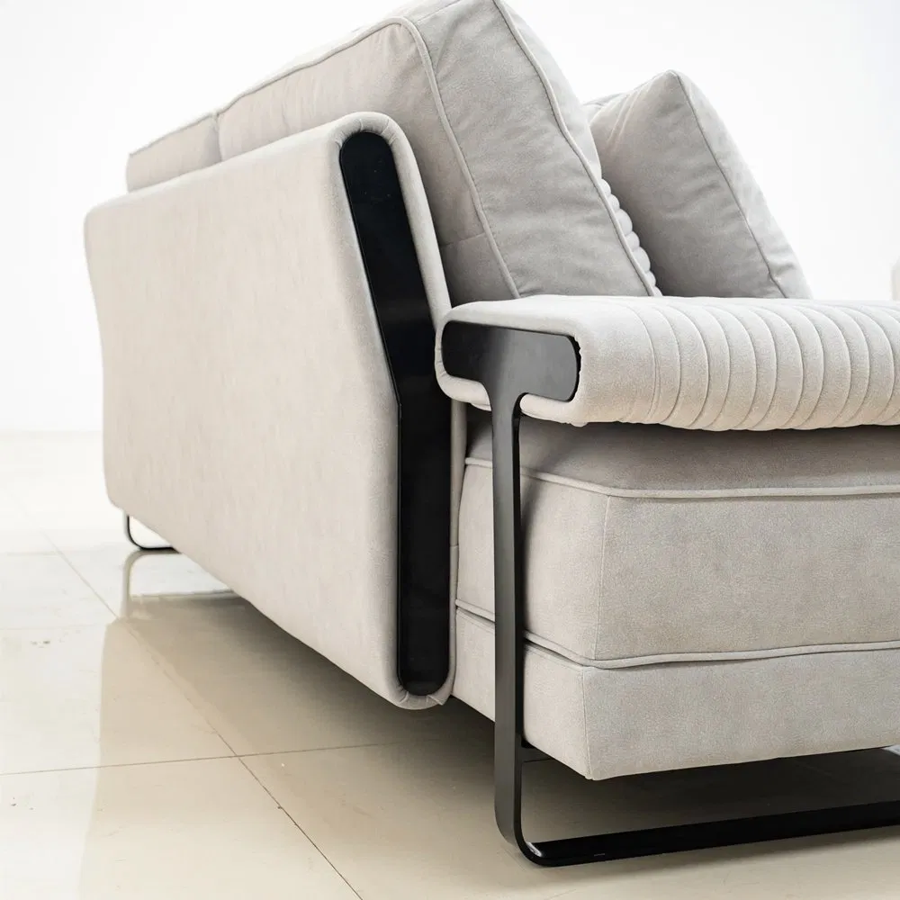 China Factory Italian Luxury Velvet Fabric Sofa Set for Ultimate Comfort