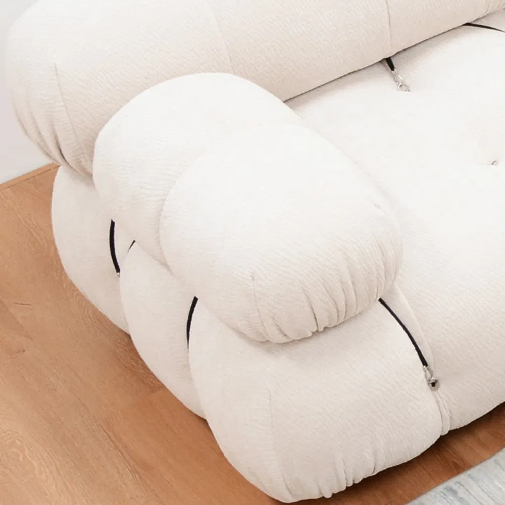 Modern Living Room Furniture Hotel Luxury Leisure Bed Button Compressed Chesterfield Couch Handcrafted Velvet Fabric Sofa Home Furniture