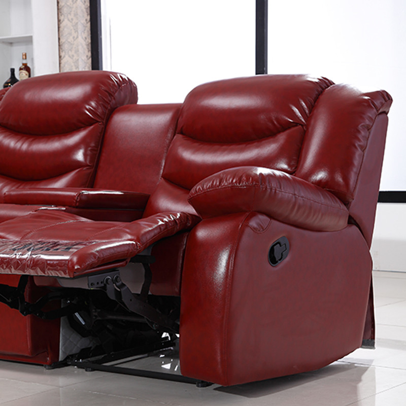 Optional Lounge Chair Modern Home Theatre Corner Reclining Set Leather Recliner Sofa