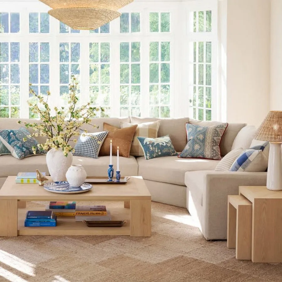 Strong Kiln-Dried Wood Frame Loveseat