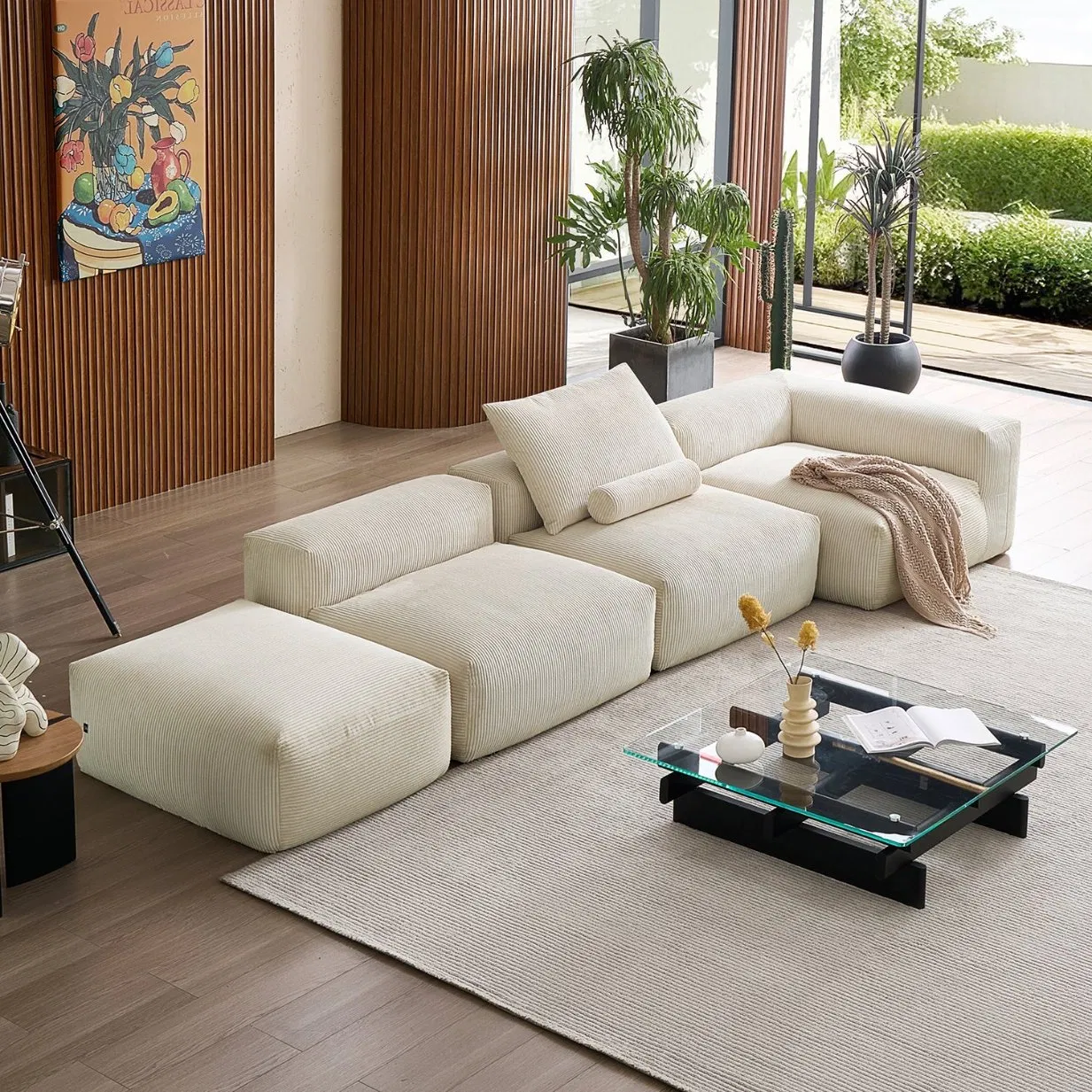 Italy Lazy Design Sofa Sectional Compressed Cloud Couch