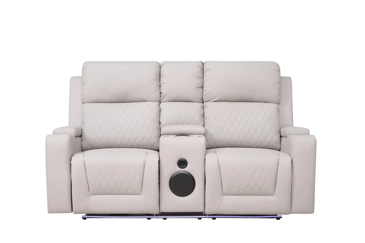 Multi-Functinal Power Reclining Sofa with LED Lamp /Storage Box /Wireless Bluetooth Speaker /Wireless Charger