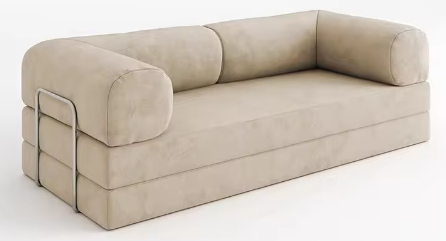 Household Furniture: Reclining Chair Sofa Bed, Compressed Foam and Durable and Stain-Resistant Fabric Cover Sponge Sofa