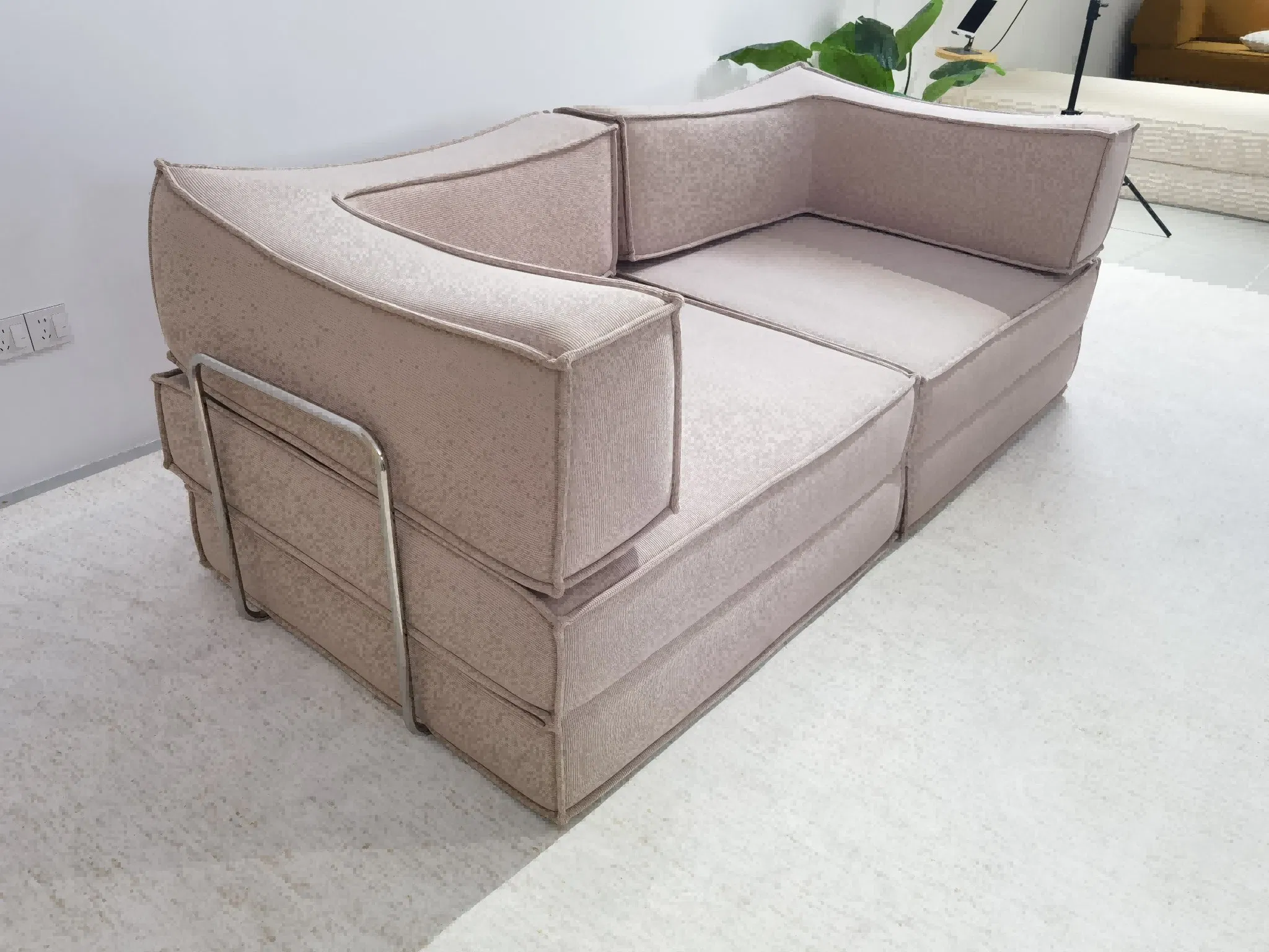 2025 Foshan Factory Sleeper Compress Folding Sofa Bed, Studio Sofa Guest Folded Mattress