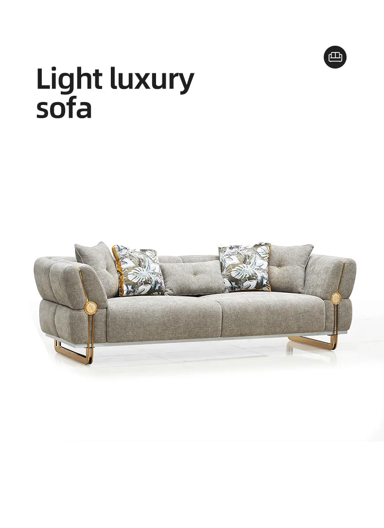 High End Luxury Living Room Fabric Sofa