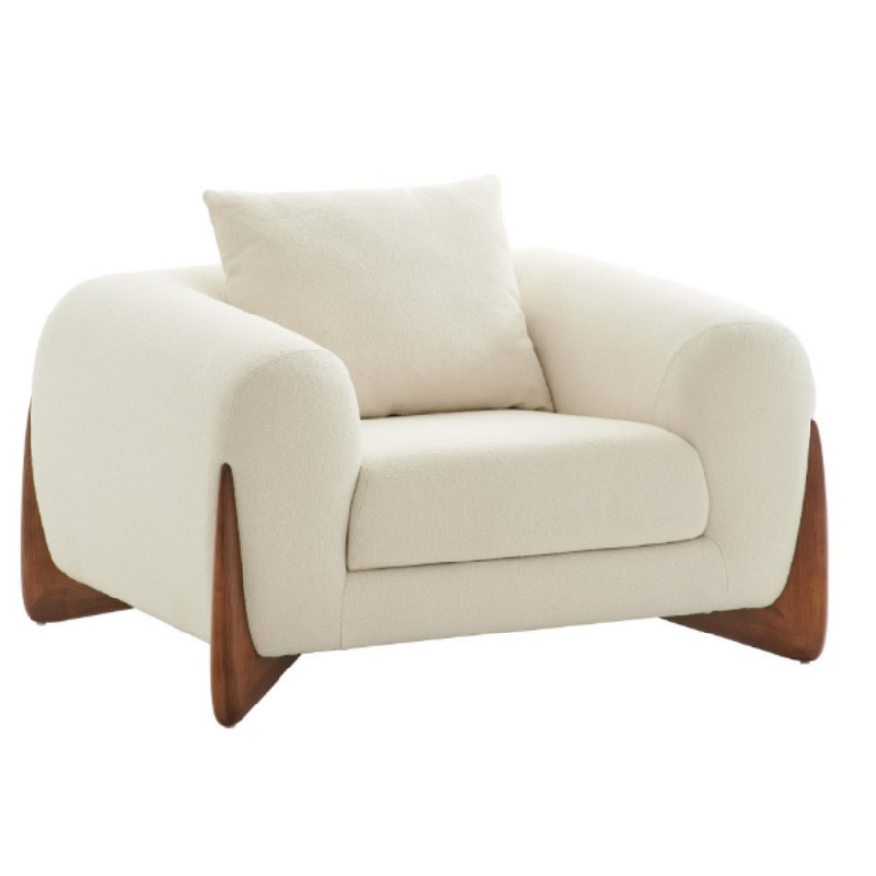 Legless Single Luxury Leisure Modern Indoor Lazy Material Wool Fabric Chair