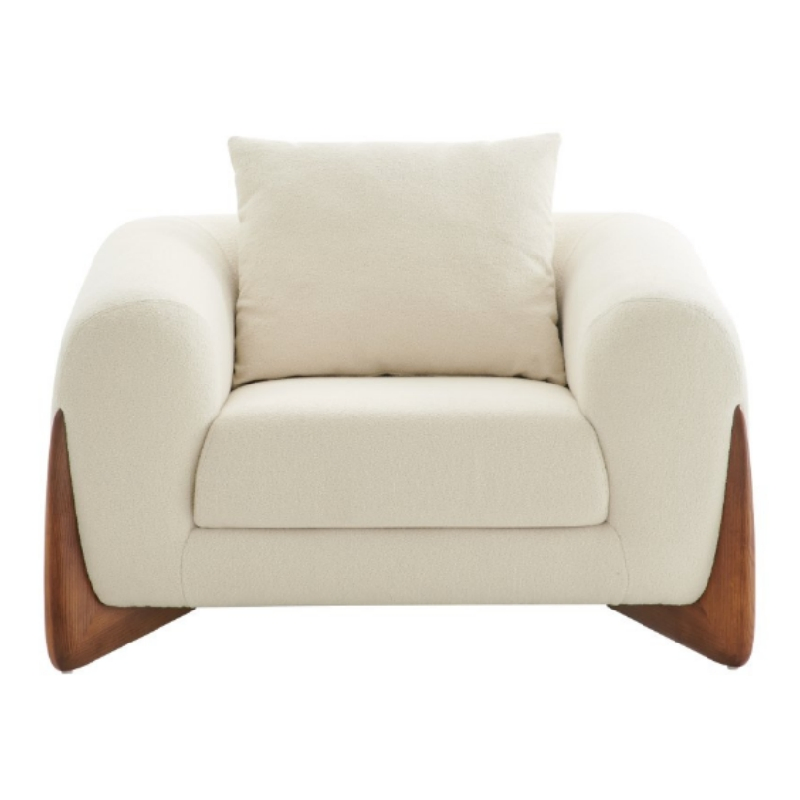 Legless Single Luxury Leisure Modern Indoor Lazy Material Wool Fabric Chair