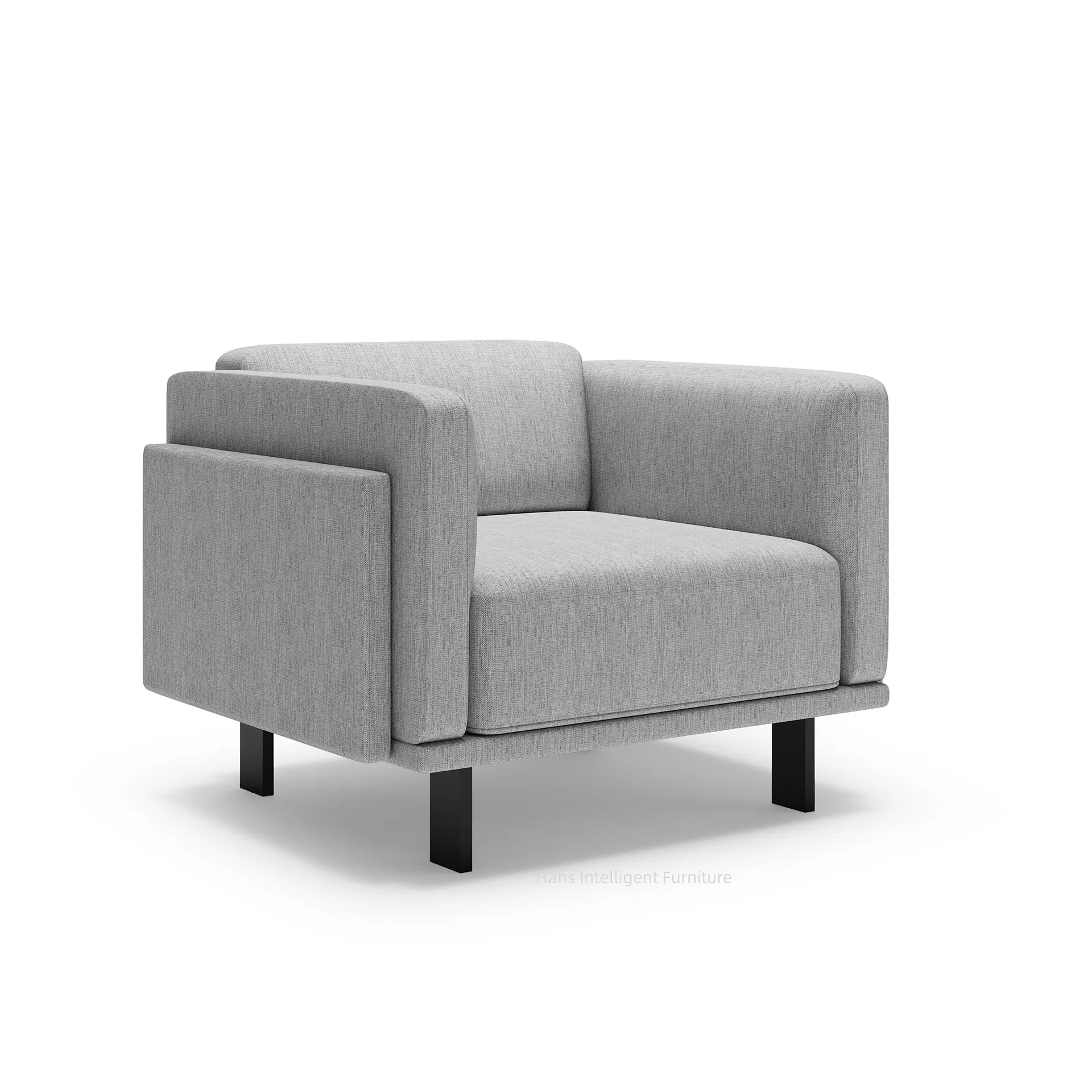 Chic Design Leather Armrest Loveseat for Elegant Home Decor