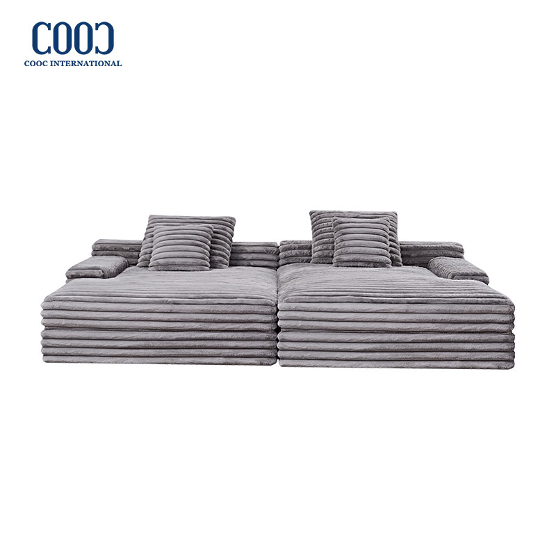 Foshan Furniture Modern Compression Sponge Modular Sofa Couch Foam Vacuum Packed Chaise Lounge Compressed Sofa Bed
