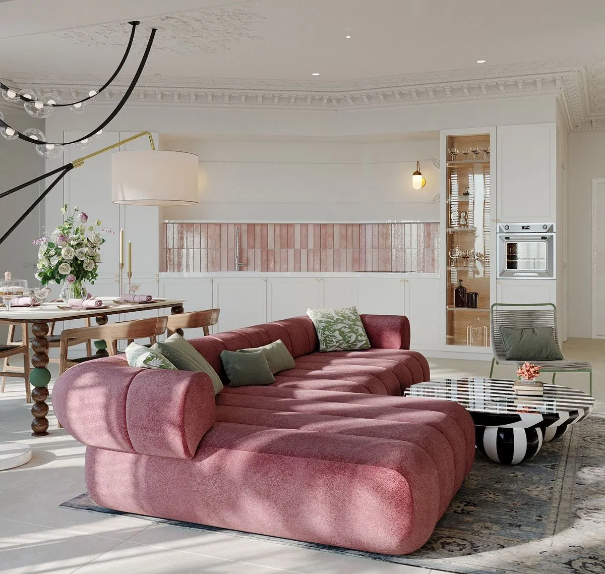 Strong Kiln-Dried Wood Frame Loveseat