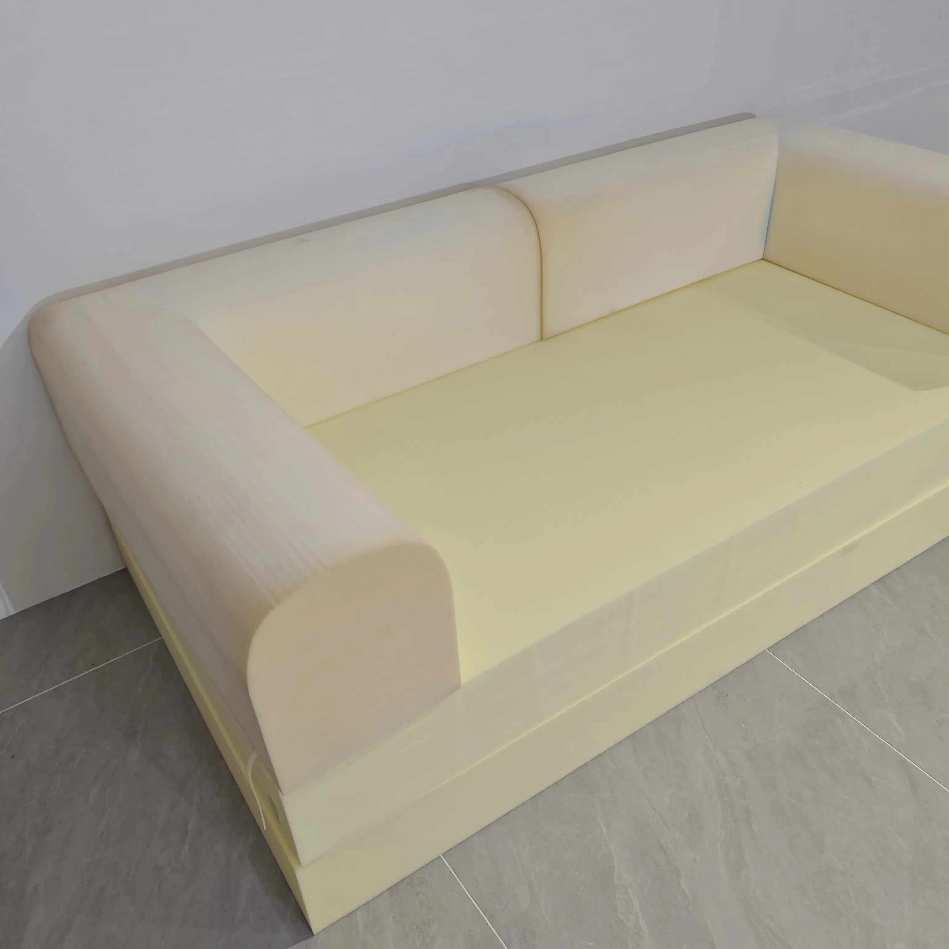 Custom-Shaped Compressed Foam Sofa Block for Upholstery and Furniture Making