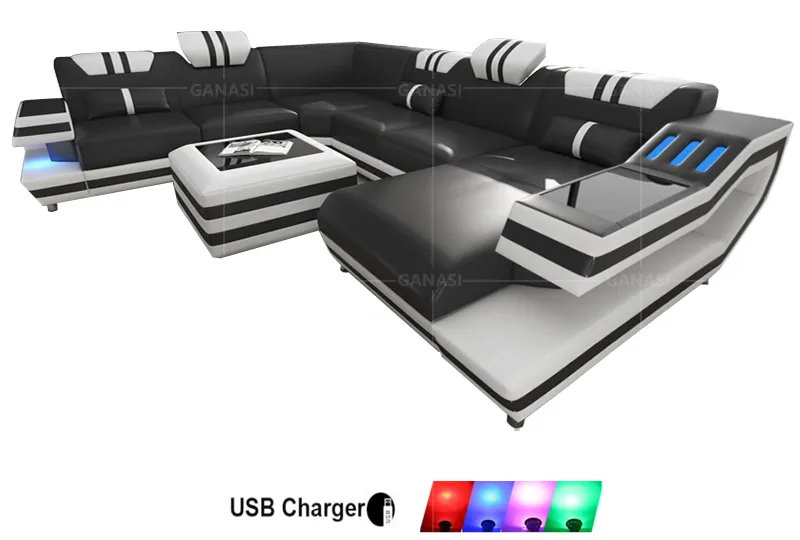 Modern Leather Sofa 1