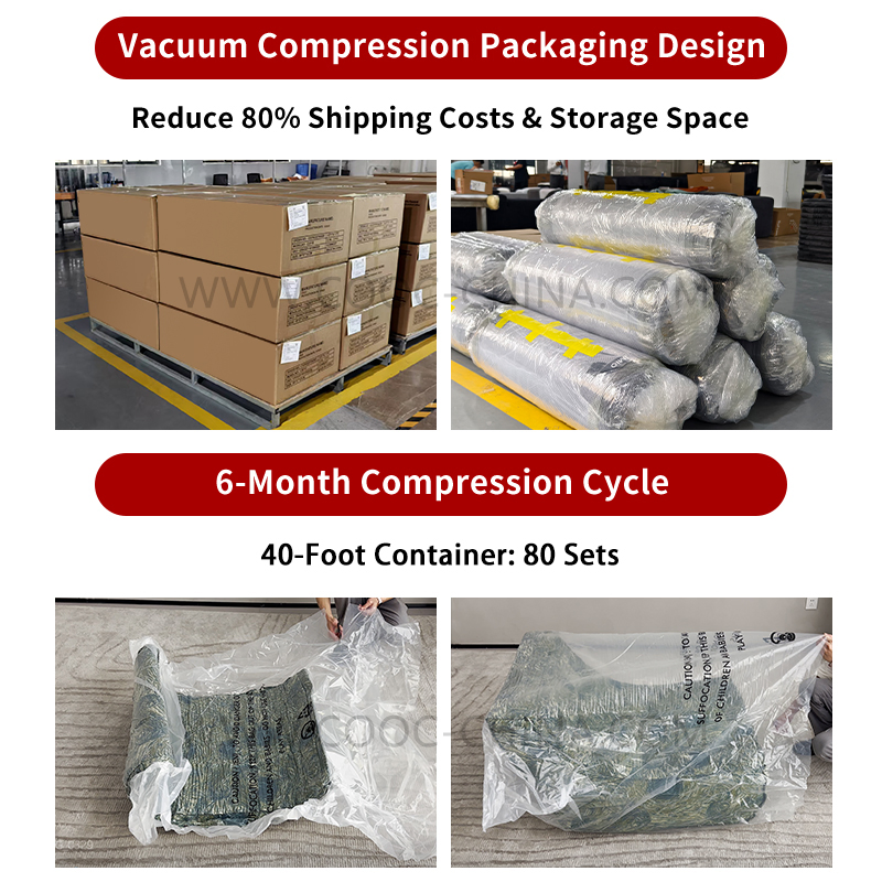 Modern Vacuum Sealed Packed Foam Couch Sectional Frameless Sofa Set Furniture L Shape Compressed Cloud Sofa